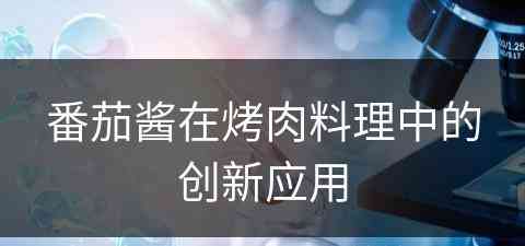 番茄酱在烤肉料理中的创新应用